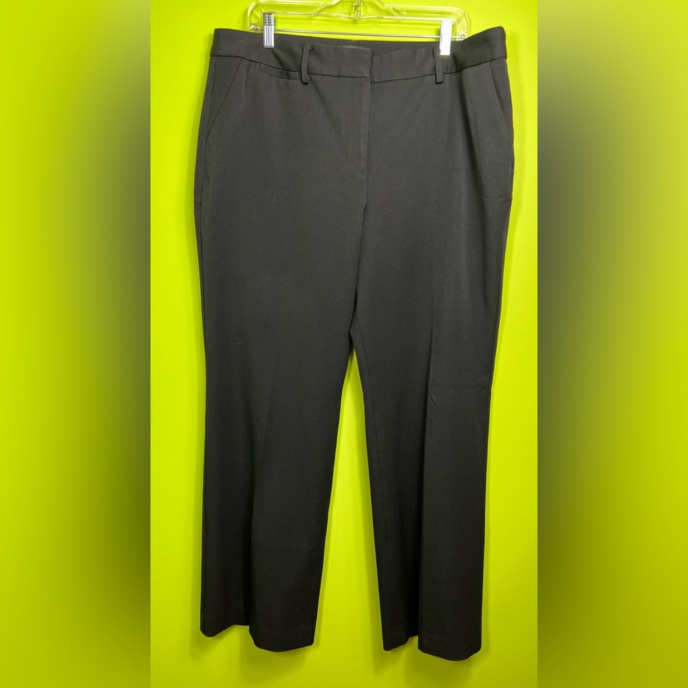 TALBOTS REFINED BI-STRETCH BARELY BOOT PANTS - CURVY FIT size 18 great condition - Picture 2 of 7